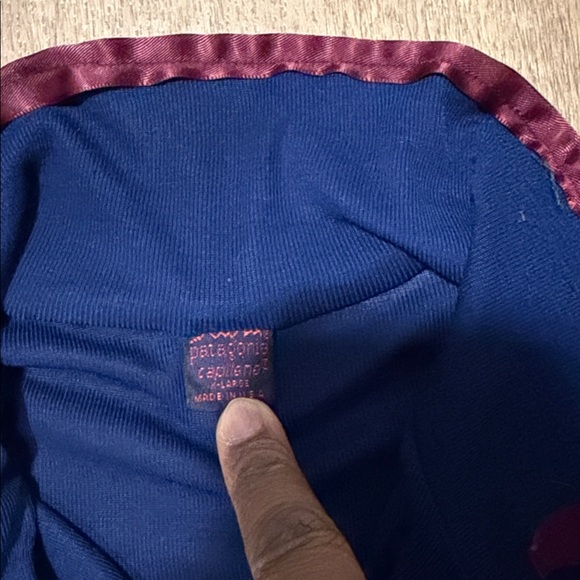 Vintage Patagonia Capilene Men’s Quarter Zip Baselayer Pullover Blue - Picture 4 of 5